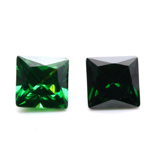 Фабричная оптовая продажа 3EX Green VVS Princess Cubic Zirconia