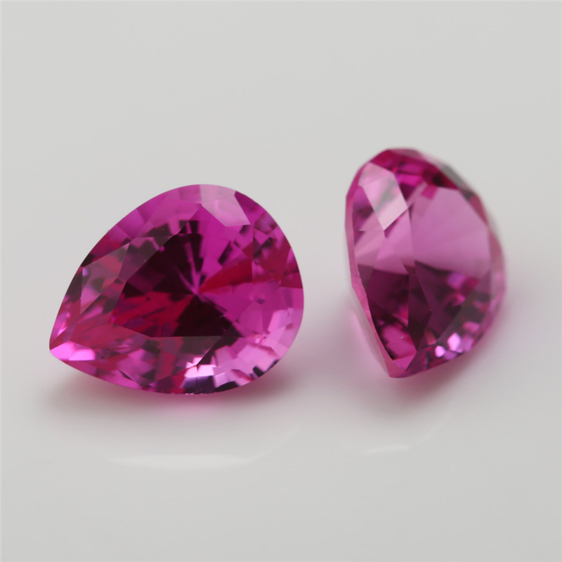 3 # Синтетический красный корунд Gem оптом Рубин в форме груши