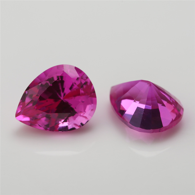 3 # Синтетический красный корунд Gem оптом Рубин в форме груши