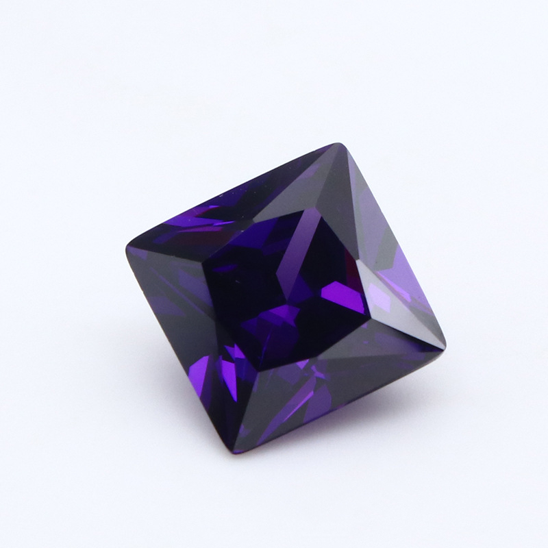 Фабричная оптовая продажа 3EX Purple VVS Princess Cubic Zirconia