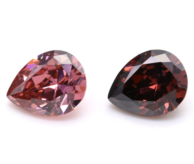 Оптовая продажа 3A Rouge Pear Shaped VVS Cubic Zirconia