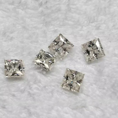 3 карата муассанит огранки «принцесса» Vvs1 Diamond DE Color Низкая цена