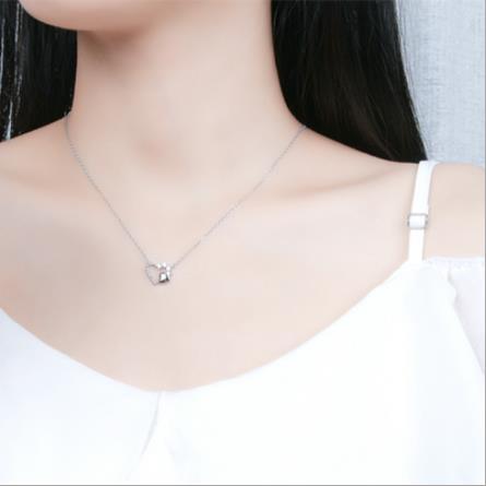 S925 Silver Love Pendant темперамент цепи ювелирных изделий оптом