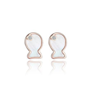 S925 Pure Earrings Простая корейская версия серег в форме куклы Trend Ins Wind