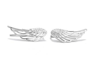 Серьги Angel Wing из стерлингового серебра 925 пробы с позолотой