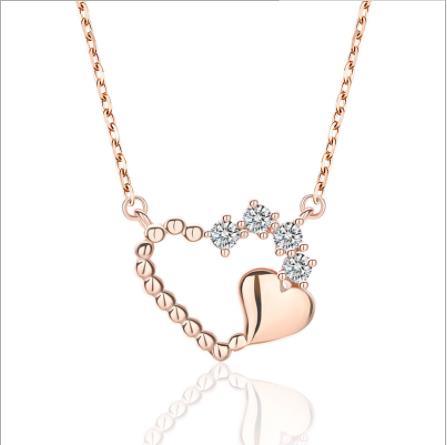 S925 Silver Love Pendant темперамент цепи ювелирных изделий оптом