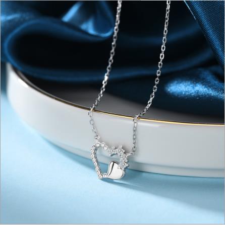 S925 Silver Love Pendant темперамент цепи ювелирных изделий оптом