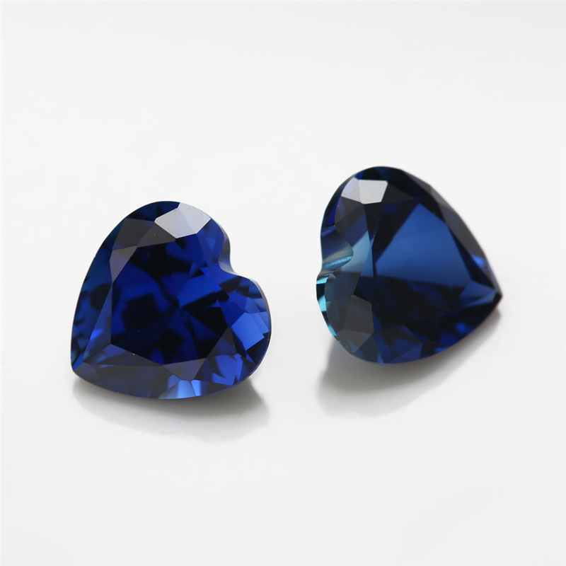 VVS Heart Shaped Sapphire 3EX Завод Оптовая Синий Корунд