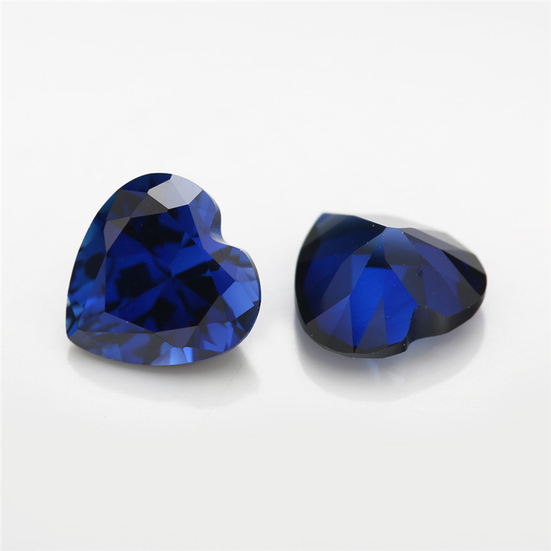 VVS Heart Shaped Sapphire 3EX Завод Оптовая Синий Корунд