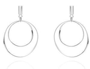 Fashion Design 925 Sterling Silver Позолоченные женские серьги