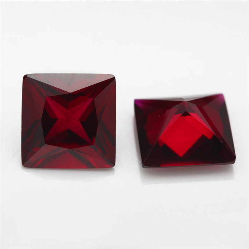 8# Princess Red Corundum Синтетический корунд Голубиная кровь Рубин