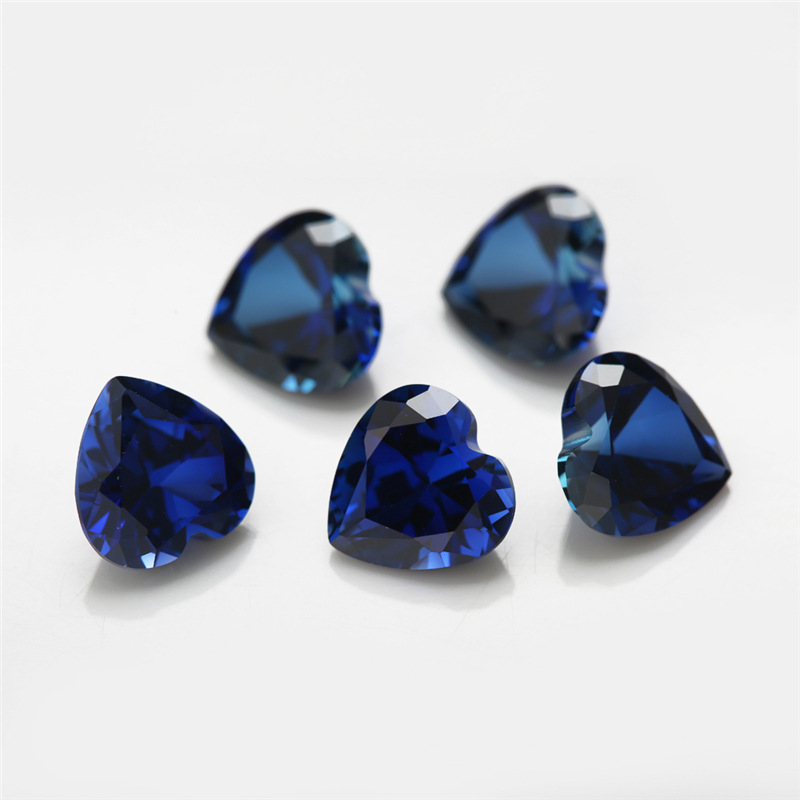 VVS Heart Shaped Sapphire 3EX Завод Оптовая Синий Корунд