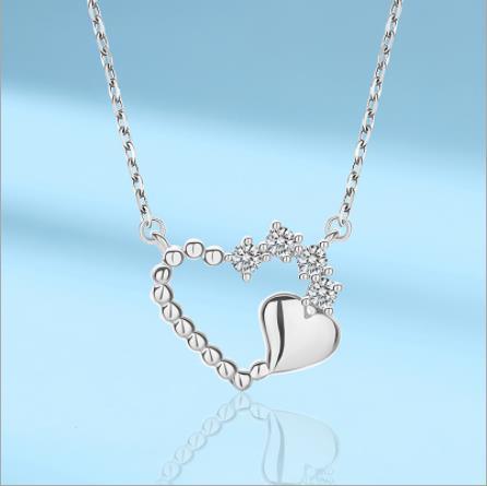 S925 Silver Love Pendant темперамент цепи ювелирных изделий оптом